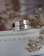 Focus on the good. Sterling Silver adjustable wrap ring