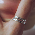 Dog Mum Sterling Silver personalised wrap ring