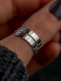 Til Death Sterling Silver Adjustable Wrap Ring