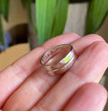 Kinky Secret Message Personalised Sterling Silver Adjustable Wrap Ring