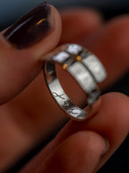 Forever & Always Personalised Sterling Silver Adjustable Wrap Ring