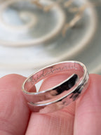 Bridesmaid Personalised Sterling Silver Adjustable Wrap Ring
