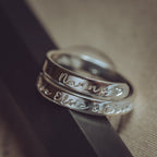 Nanny Sterling Silver dainty adjustable wrap ring