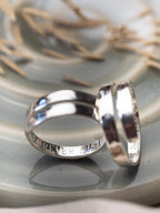Sisters Personalised Sterling Silver Adjustable Wrap Ring