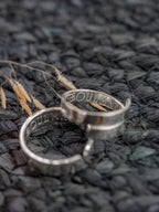 SOULMATES adjustable sterling silver wrap ring SET