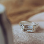 40th Birthday Personalised Sterling Silver Adjustable Wrap Ring