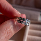 First My Mum Forever My Friend Sterling Silver Adjustable Wrap Ring