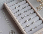 Sterling Silver flower earrings studs 925 gift Christmas present for her 3d real puff nanny grandma mum sister auntie pretty floral