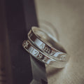 Pentagram Name Personalised Sterling Silver Adjustable Wrap Ring