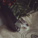 Nanny Sterling Silver dainty adjustable wrap ring