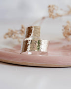 Chunky Hidden Message Sterling Silver Adjustable Wrap Ring
