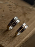 Custom Personalised Sterling Silver Adjustable Wrap Ring