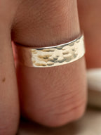 Will you marry me? Mens Sterling Silver adjustable open ring