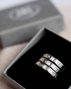 I am loved I am Enough I am strong Sterling Silver triple adjustable wrap ring