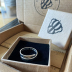 Sister Personalised Sterling Silver Adjustable Wrap Ring