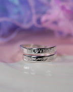 I love you Mummy Sterling Silver adjustable wrap ring