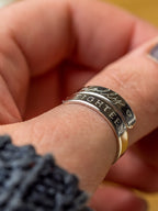 18th Birthday Sterling Silver wrap around adjustable ring