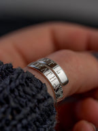 Til Death Sterling Silver Adjustable Wrap Ring