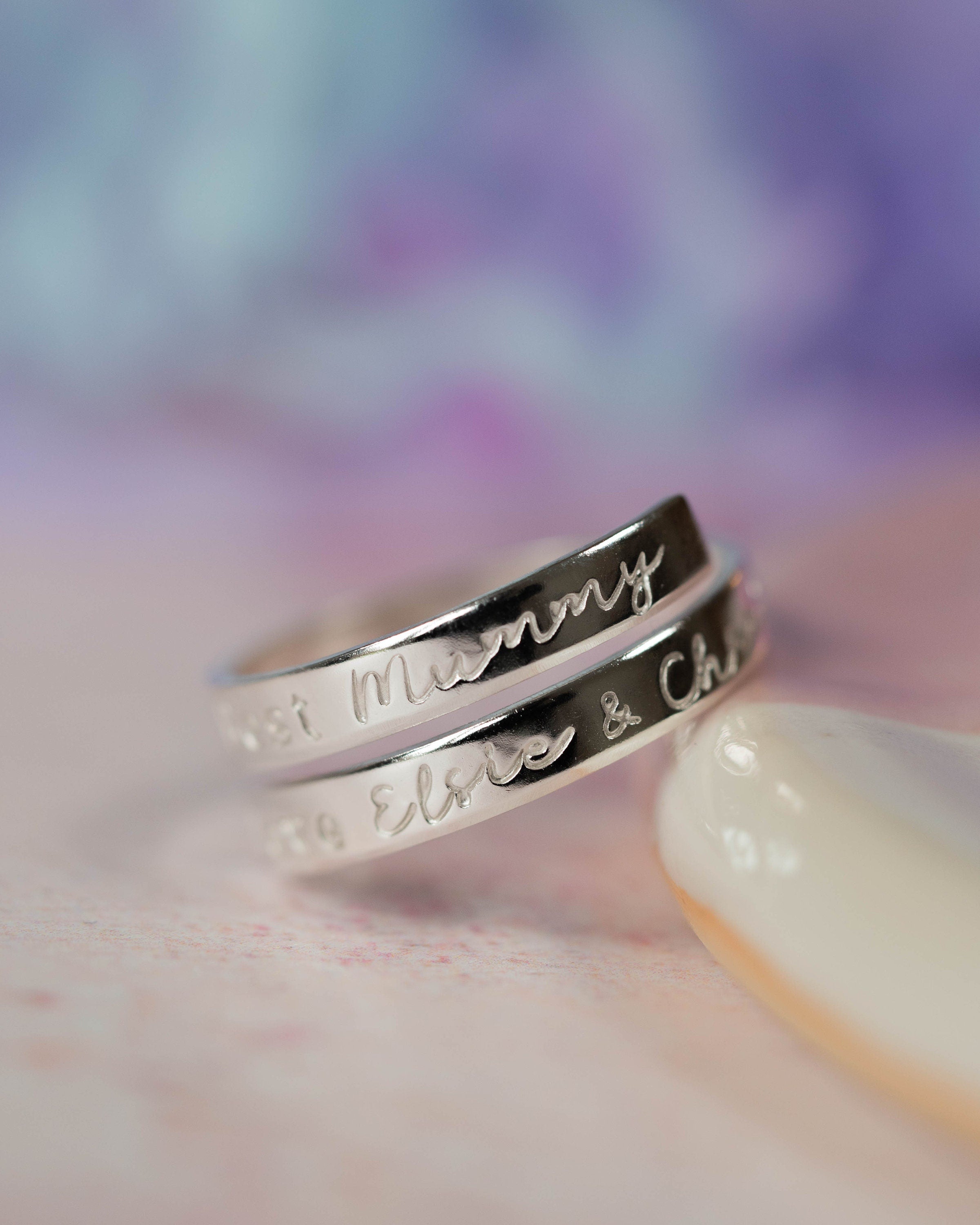 Best Mummy Sterling Silver Dainty Adjustable Wrap Ring