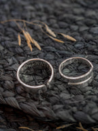 SOULMATES adjustable sterling silver wrap ring SET