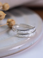 Secret Message Tiny Heart Sterling Silver Adjustable Wrap Ring