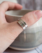 Bee kind Sterling Silver adjustable wrap ring