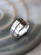 Personalised Sterling Silver Adjustable Wrap Ring
