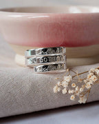 Inhale Exhale You Got This Sterling Silver Adjustable triple Wrap Ring