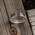 Mens secret message .925 Sterling Silver adjustable open ring