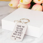 Thank you for being the Mum you didn't have to be keyring Step Mum Mummy Mama christmas stamped gift present personalised like a mum to me