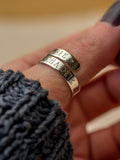 Personalised Sterling Silver Adjustable Wrap Ring