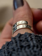 Leaf design Sterling Silver adjustable wrap ring
