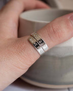 Courage above fear Sterling Silver adjustable wrap ring