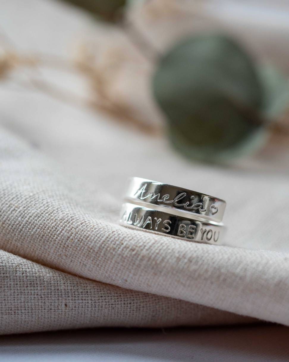Always Be You Sterling Silver Adjustable Wrap Ring