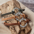 Personalised Mens Real Leather Bracelet