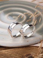 The Love Between Mother & Daughter Sterling Silver Adjustable Wrap Rings set