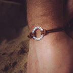 Best Daddy Ever Personalised Mens Real Brown Leather Bracelet
