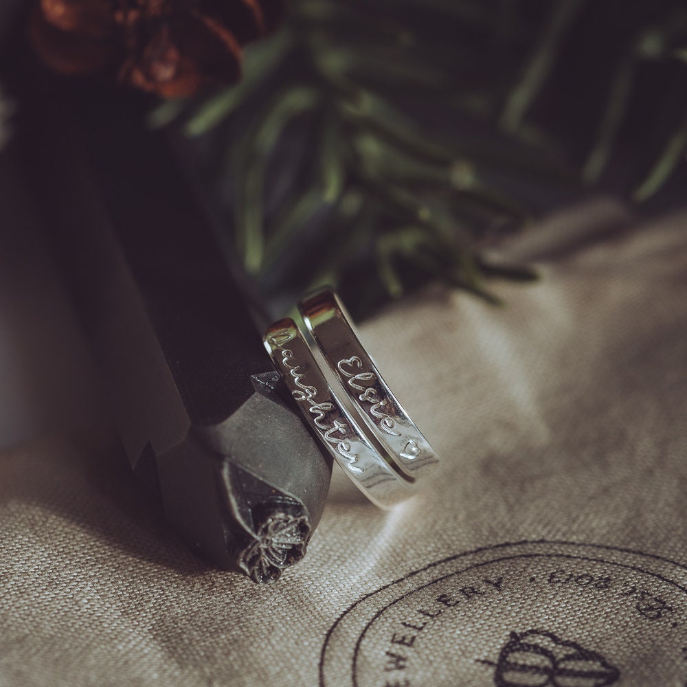 Children's Names Personalised Sterling Silver Adjustable Wrap Ring