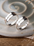 The Love Between Mother & Daughter Sterling Silver Adjustable Wrap Rings set