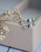 Girls Sterling Silver adjustable wrap ring personalised