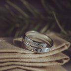 Auntie Personalised Sterling Silver Adjustable Wrap Ring