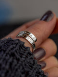 I Love You Personalised Sterling Silver Adjustable Wrap Ring