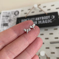 Sterling Silver bats studs earrings studs 925 halloween present gift spooky goth grunge