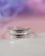 I love you Mummy Sterling Silver adjustable wrap ring