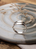 Bridesmaid Personalised Sterling Silver Adjustable Wrap Ring