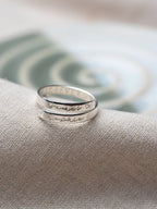 Forever Custom Name Sterling Silver Dainty Adjustable Wrap Ring