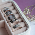 Courage above fear Sterling Silver adjustable wrap ring