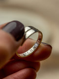 Hidden Message Sterling Silver Adjustable Wrap Ring