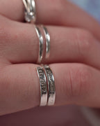 Mummy Est. Sterling Silver Dainty Adjustable Wrap Ring