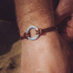 Best Daddy Ever Personalised Mens Real Brown Leather Bracelet